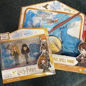 Harry Potter Patronus Friendship Set and Spell Wand - Blue
